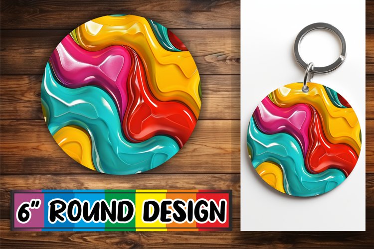 Bold Abstract Inflated Puff Sublimation Designs example image 1