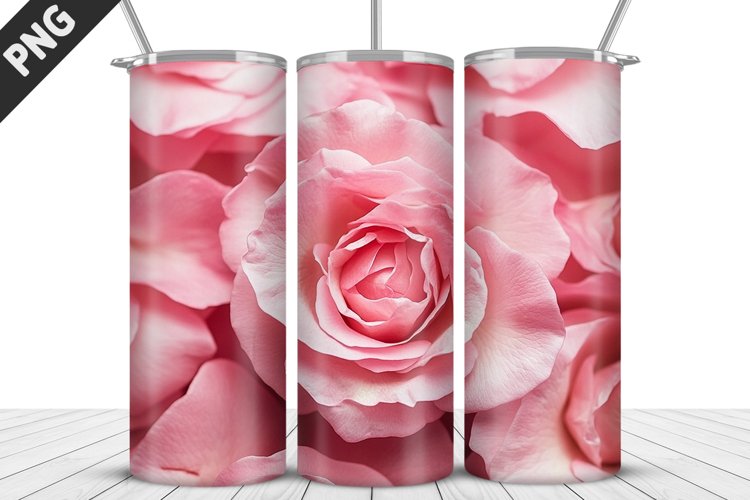 Rose Flowers Tumbler Wrap | Sublimation Design | Tumble PNG