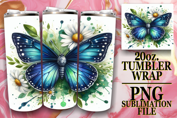 RADIANT LOVE 20oz TUMBLER WRAP, Butterfly