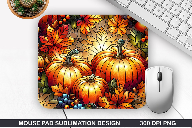 Pumpkin Mouse Pad Sublimation, Halloween Mouse Pad PNG