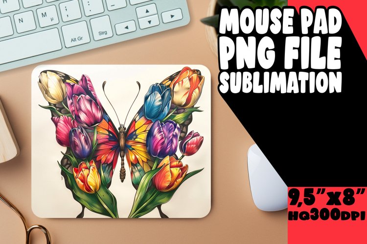 Whimsical Winged Wonder Mousepad