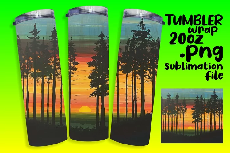 Snowy Peaks Tumbler Wrap 20oz