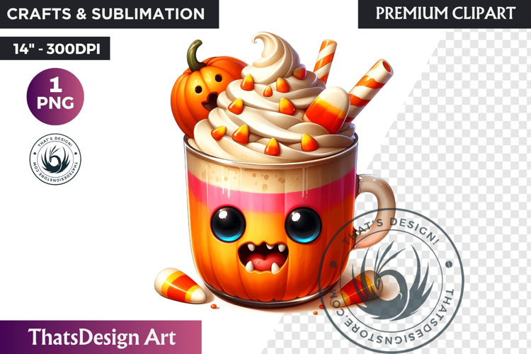 Halloween Drink Clipart PNG, Cute Kawaii Halloween potion