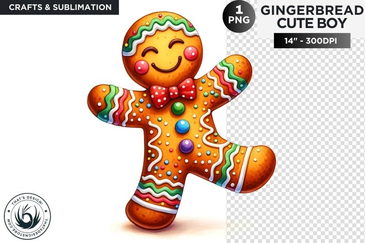 Gingerbread man Christmas cookies png clipart example image 1