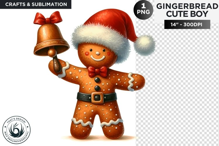 Gingerbread man Christmas cookies png clipart example image 1