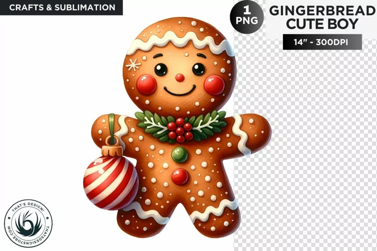 Gingerbread man Christmas cookies png clipart