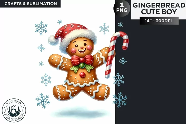 Gingerbread man Christmas cookies png clipart