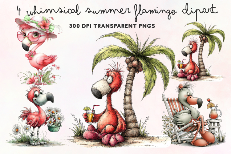 Cute Flamingo Clipart