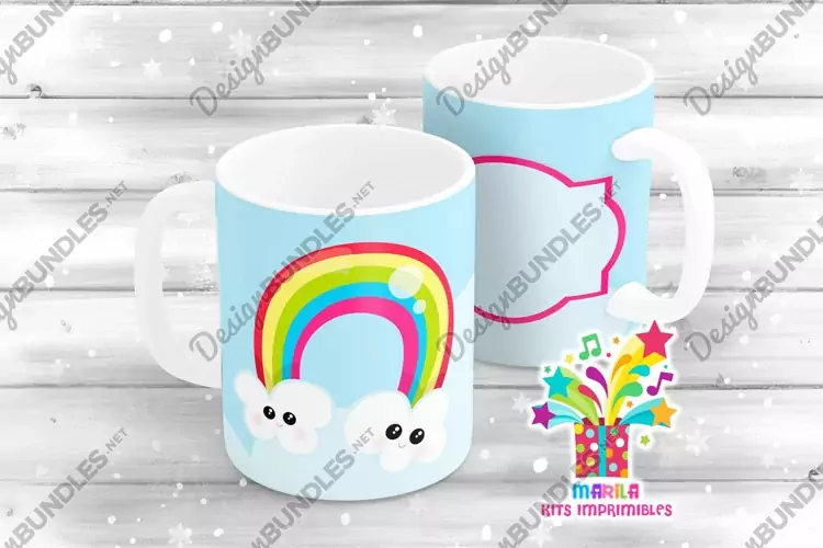 rainbow Mug Sublimation Designs