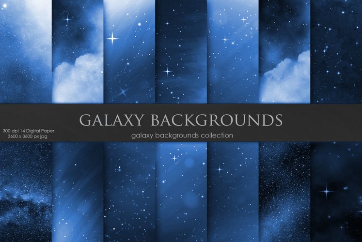 Galaxy Space Backgrounds example image 1