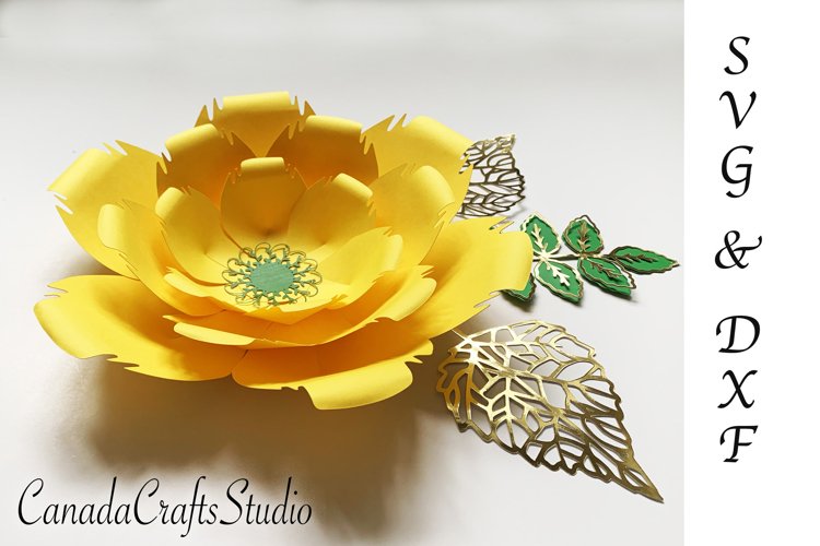 Giant Paper flower Template 70