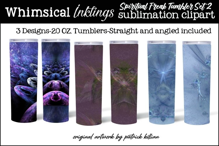 Spiritual Freak 2 Tumbler Sublimation Set example image 1