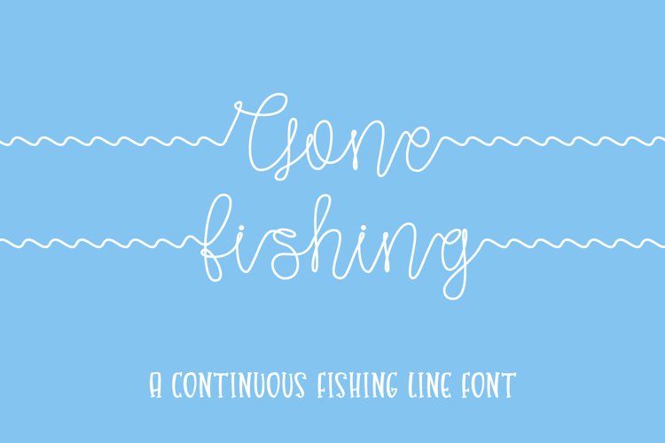 Gone Fishing a fishing line font Free Font Of The Week Font Bundles