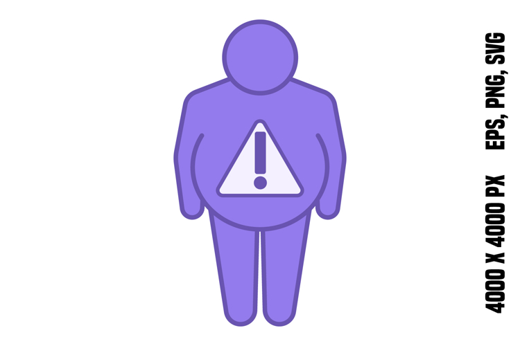 Colored Obesity Icon