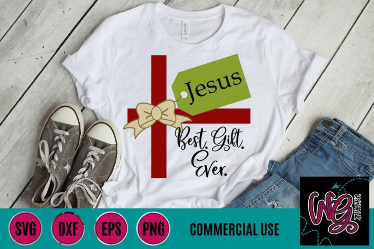 Jesus Best Gift Ever SVG DXF PNG JPG Comm example image 1