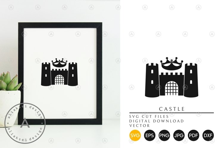 Castle with Crown SVG example image 1