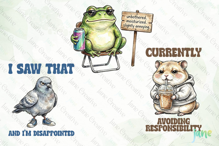 Funny Sarcastic Animal Quotes Clipart