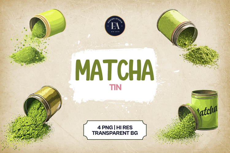 Matcha Tea Bowl Clipart 4 PNG