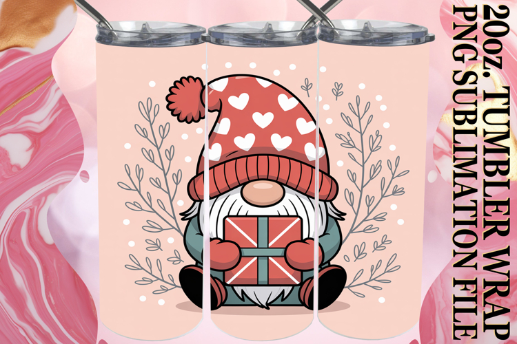 Radiant Memories 20oz tumbler wrap, Gnomes example image 1