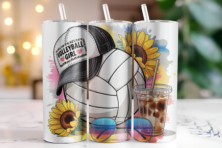 Volleyball Girl Tumbler Wrap | Sublimation | Tumblers