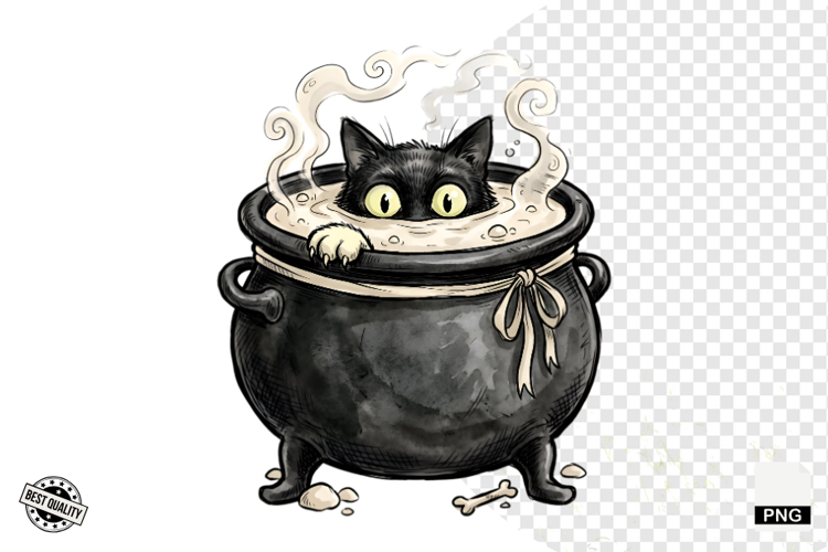 Halloween Black Cat Clipart