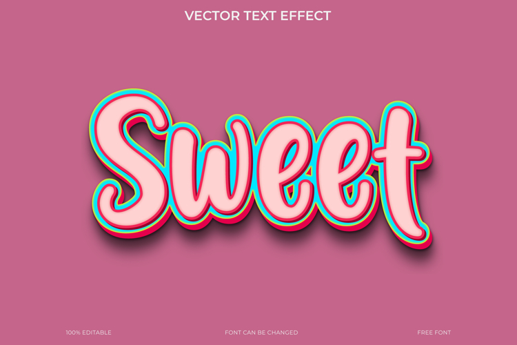 Sweet Candy Text Effect Template