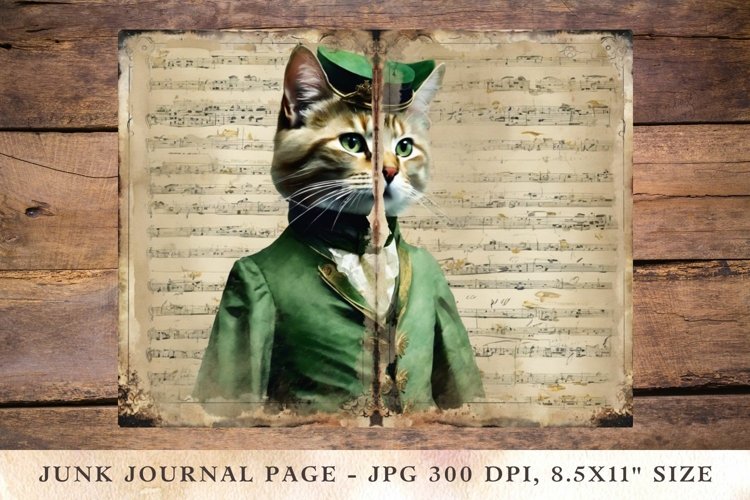 Printable Junk Journal Pages cat 16