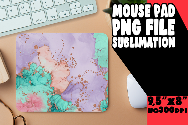 ENCHANTED MOUSE PAD FUN SUBLIMATION, Abstract Pattern