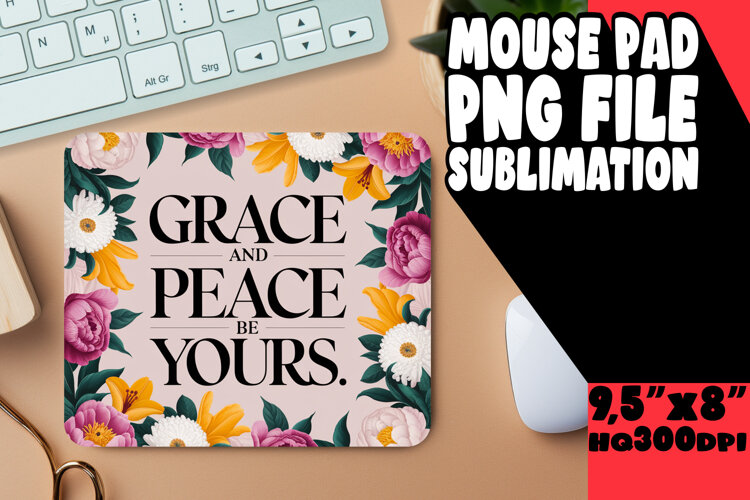 JOYFUL DESK PAD SUBLIMATION ART, Religious example image 1