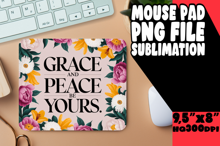 JOYFUL DESK PAD SUBLIMATION ART, Religious