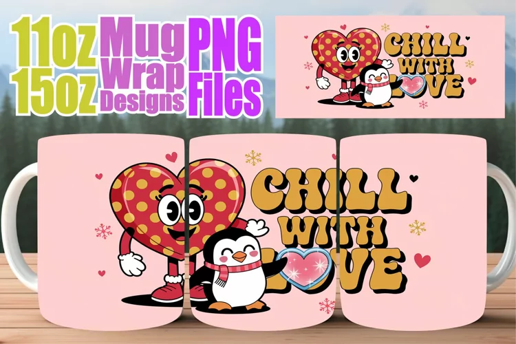 Cozy smiles 11oz 15oz sublimation wrap, Valentines