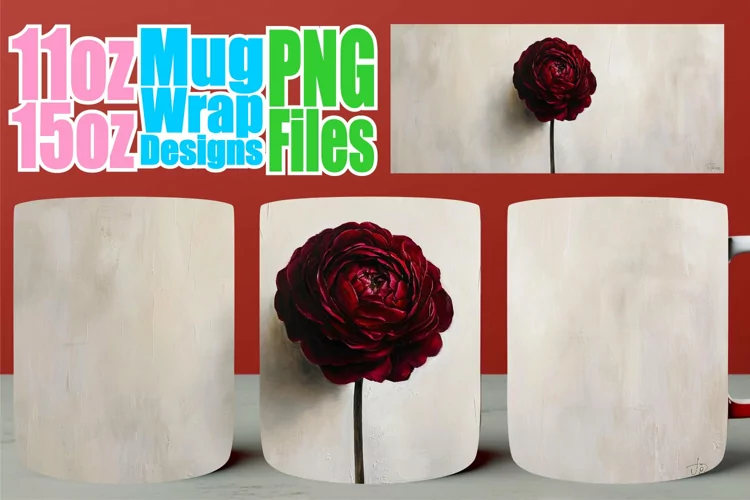 Spring Serenade Mug Wrap: Sublimation Delight