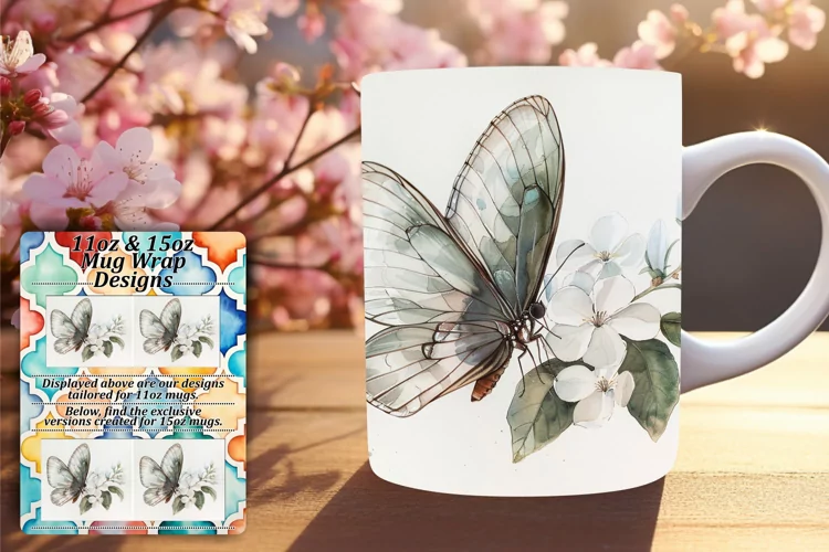 Spring Serenade: Butterfly Mug