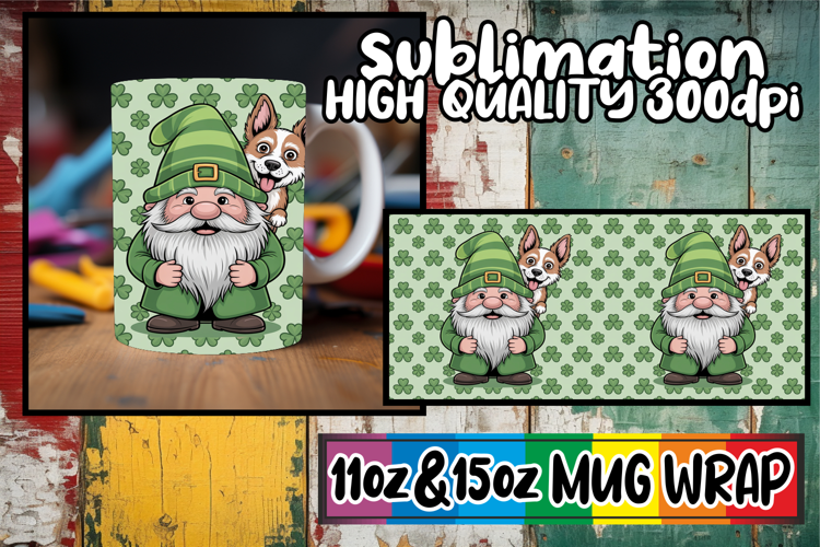 Joyful adventures 11oz 15oz sublimation wrap, St Patricks