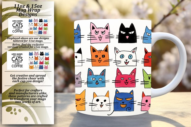Witty Cat Wisdom: Sublimation Delights example image 1