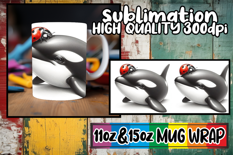 Pure joy 11oz 15oz sublimation wrap, Cute Animals