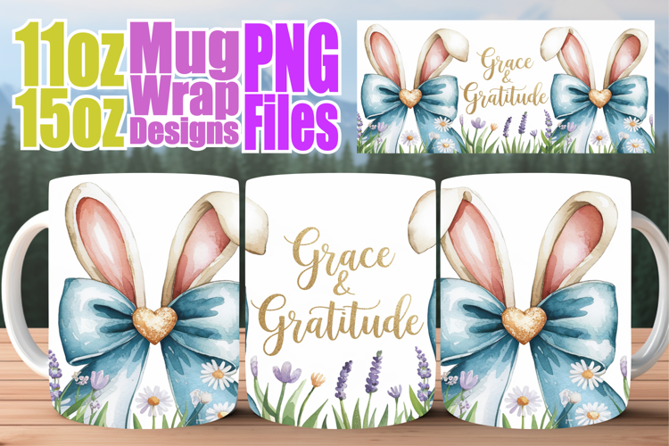Timeless joys sublimation print wrap, Easter Bow