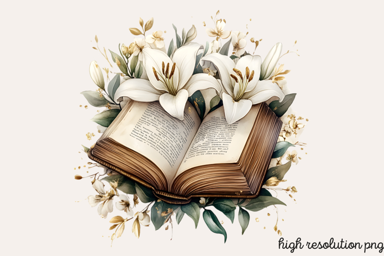 Antique Religiou Easter Clipart PNG