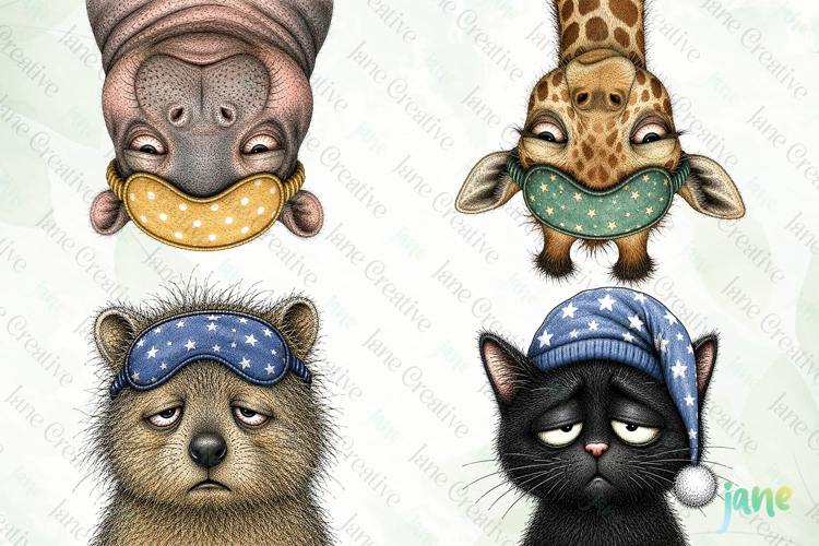 Sleepy Animal PNG Clipart