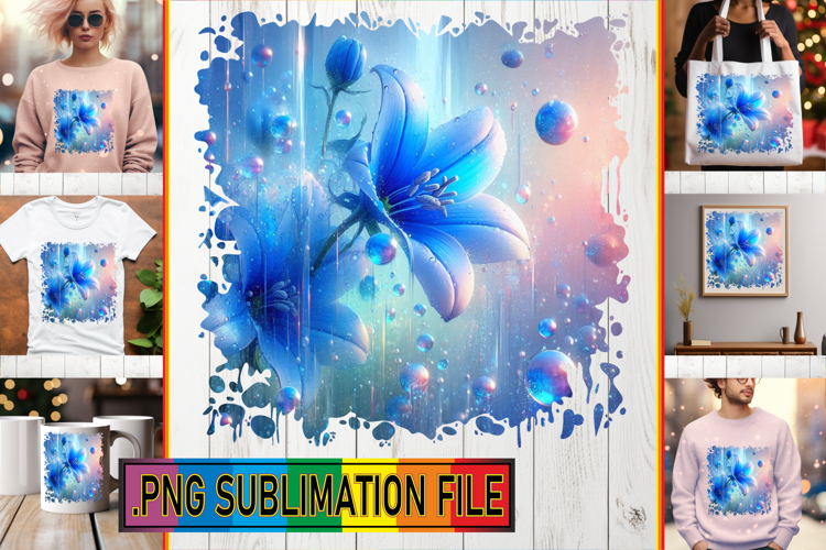 Enchanted TSHIRT Sublimation PNG, 3D Flower