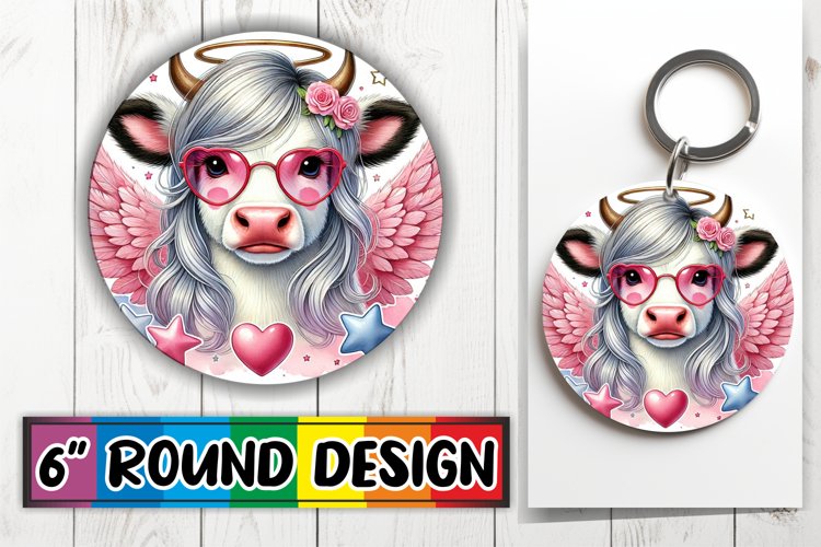 Luminous Round Ornaments Sublimation, Valentines