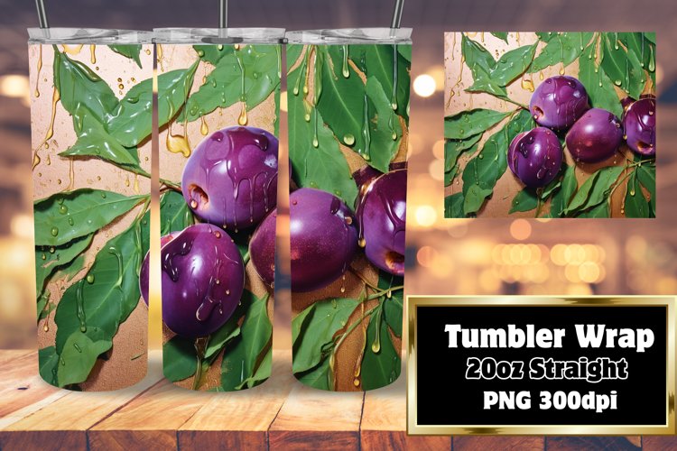 Vibrant 3D Garden Harvest Tumbler