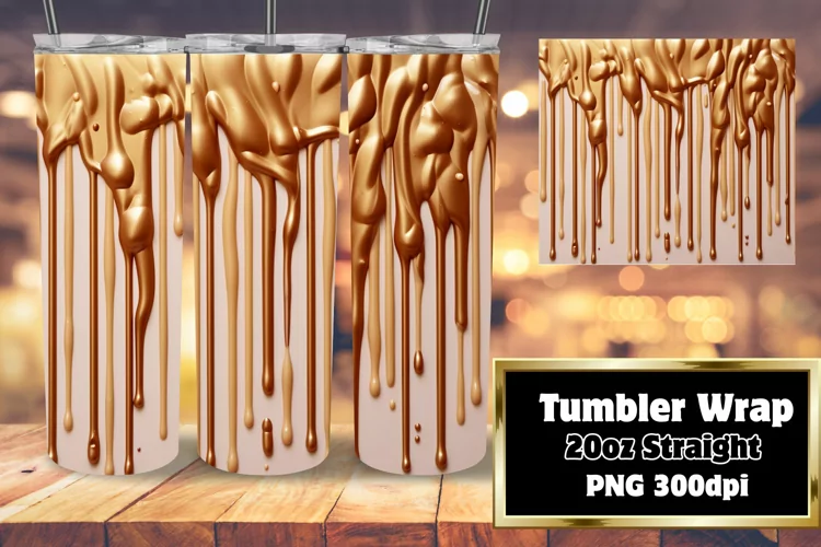 Tumbler Wrap Excellence: Glittery Sublimation