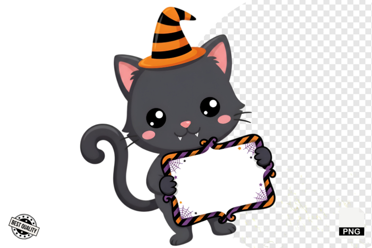 Halloween Characters & Banners Clipart
