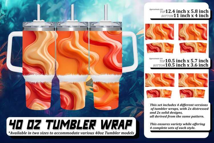 Colorful Bold Tumbler Wrap example image 1
