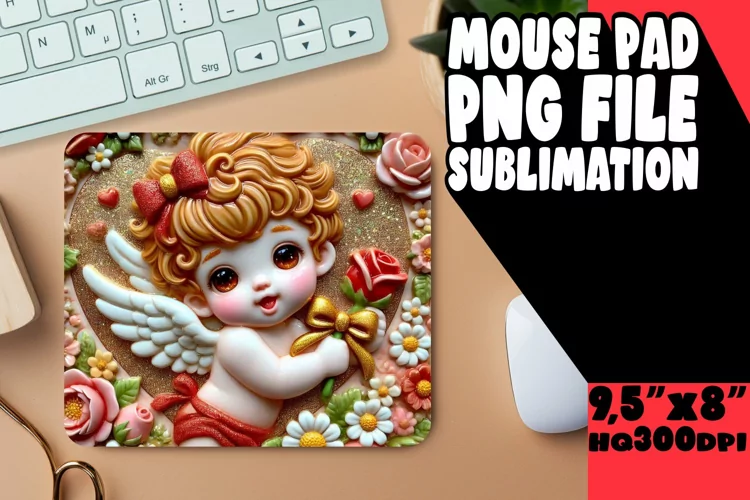 UNIQUE MOUSE PAD INSPIRATIONAL IDEAS, 3D Cupid