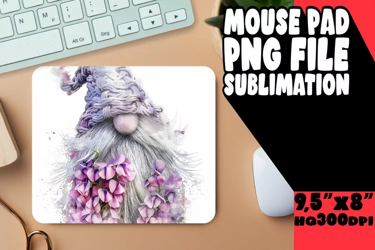 Enchanting Spring Gnome Sublimation Mouse Pad Collection