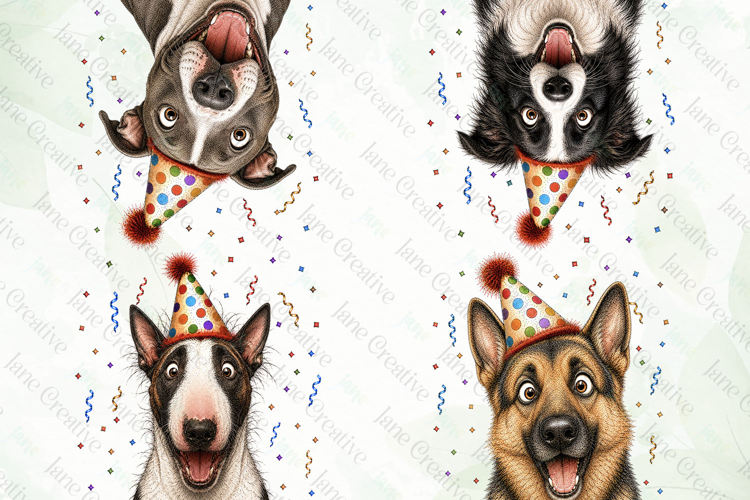 Surprise Birthday Dog PNG Clipart