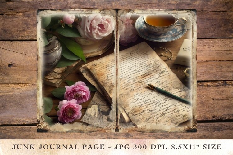 Printable Junk Journal Pages tea 1