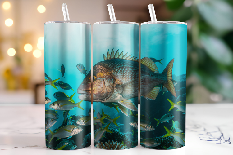 Fish Tumbler Wrap | Sublimation | Tumblers